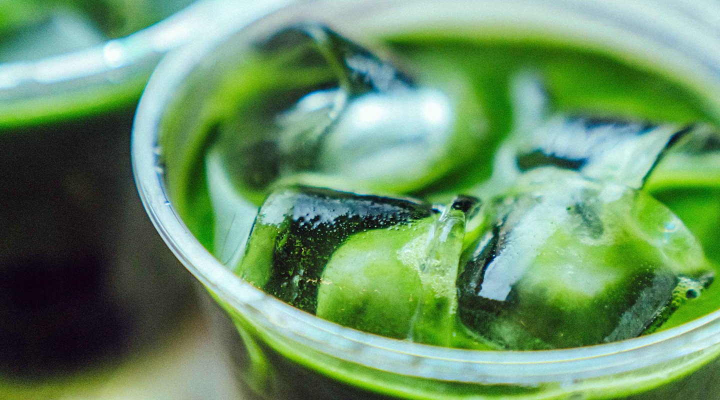 Matcha close up