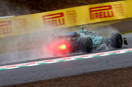The weather was wet throughout Friday, in particular during the opening practice session.