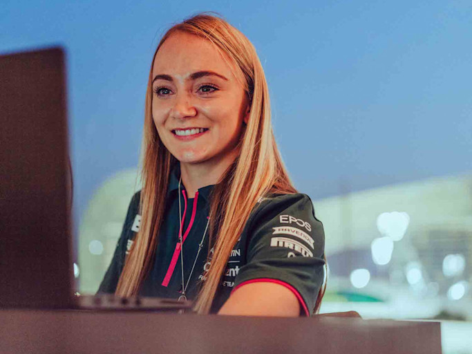 Jessica Hawkins joins the live video call