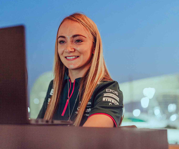 Jessica Hawkins joins the live video call