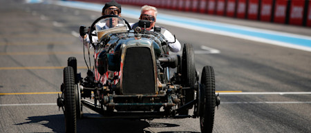 Sebastian and Johnny complete their demonstration lap.