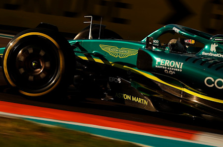 The sun sets over Miami as Lance racks up the laps on the new circuit in practice