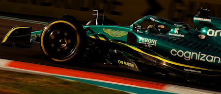 The sun sets over Miami as Lance racks up the laps on the new circuit in practice
