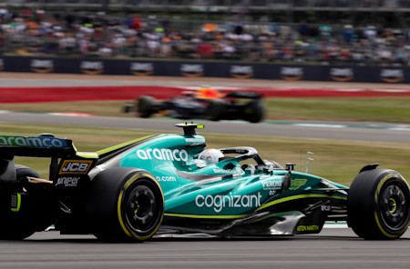 Sebastian was passed by faster cars late on and finished the race in ninth