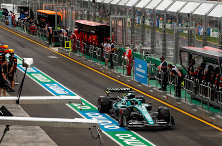 The team rallied together and managed to get Lance out for the end of Q1 in qualifying