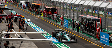 The team rallied together and managed to get Lance out for the end of Q1 in qualifying