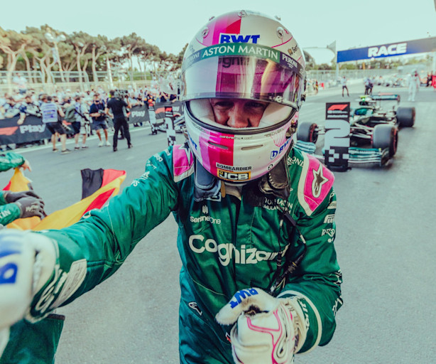 Sebastian celebrates success in Baku