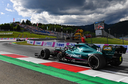 Lance during practice for the Styrian Grand Prix