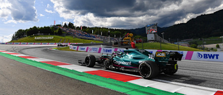 Lance during practice for the Styrian Grand Prix