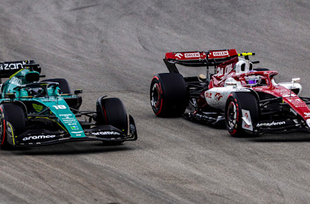 Lance was on the move in a 12-lap dash to the finish, picking off several cars to move into the points.