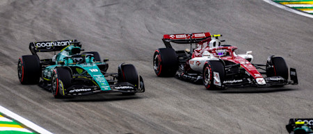 Lance was on the move in a 12-lap dash to the finish, picking off several cars to move into the points.