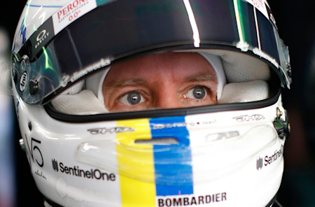 Sebastian eyed up making ground in the race.