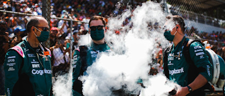 Keeping cool on the Interlagos grid.