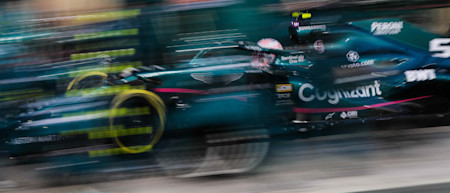 Sebastian makes his only pitstop of the race