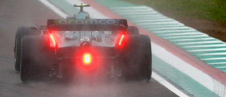 Rain fell throughout FP1, meaning teams had to decide between Wet or Intermediates in qualifying