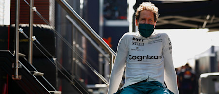 Sebastian all smiles between sessions at Zandvoort