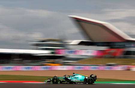 In total, Sebastian and Lance completed just 10 laps between them on the wet track