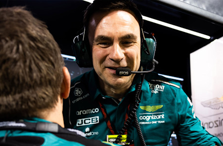 "This is a lovely car to drive." Fernando was full of praise for the racer that the AMF1 technical team have designed and built under the guidance of Technical Director Dan Fallows.