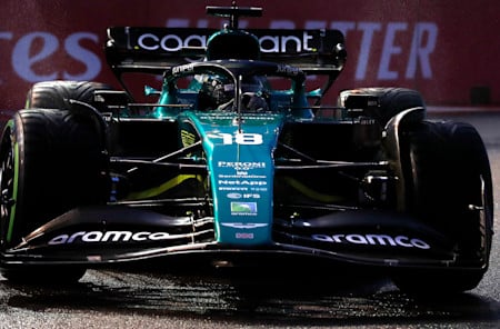 Lance showed good pace as the track started to dry, closing on the cars in front.