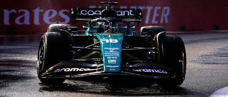 Lance showed good pace as the track started to dry, closing on the cars in front.