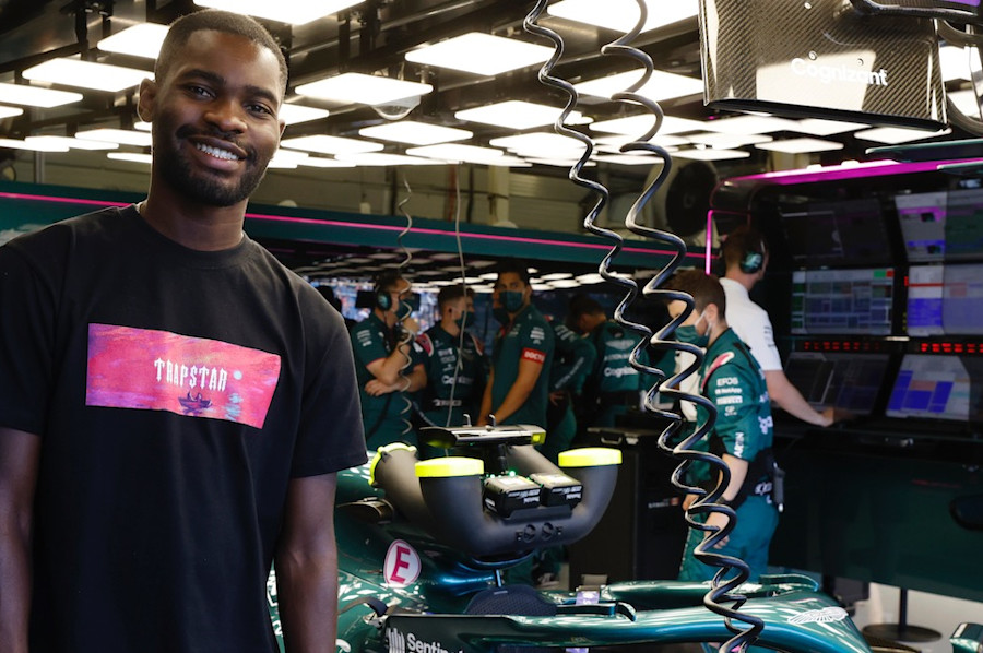 British rapper Dave enjoys his time in the garage