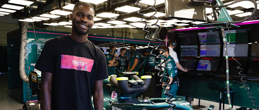British rapper Dave enjoys his time in the garage 