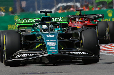 Traffic at the end of FP2 meant Lance couldn't improve his lap time, finishing 12th