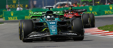 Traffic at the end of FP2 meant Lance couldn't improve his lap time, finishing 12th