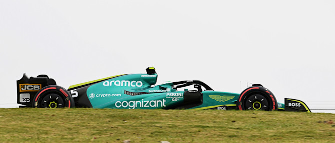 The rain was still in the area as Q2 started, and both Sebastian and Lance were unable to progress into Q3.