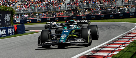 Lance fought off Yuki Tsunoda at the back of the field