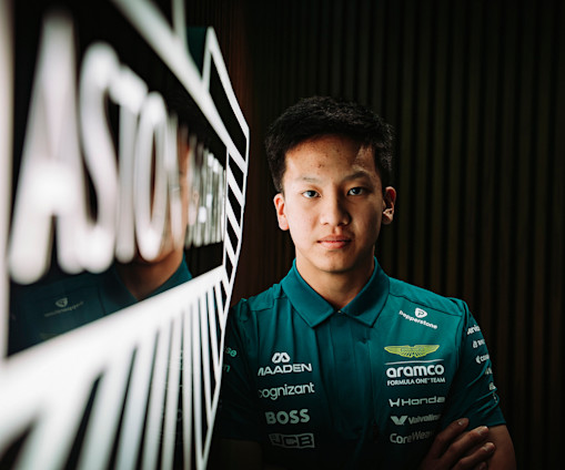 Get to know Zhenrui Chi, the latest member of the Aston Martin Aramco Driver Academy 