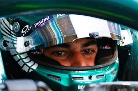 Lance prepares to head out in the AMR21