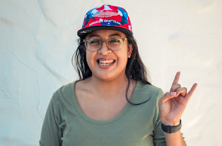 "I worked at COTA for a little bit so I got to work a Grand Prix and was standing there watching the F1 cars and was like, 'Oh, this is pretty cool.'"