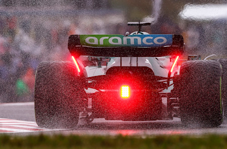 Lance completed 21 laps during FP2, and picked up lots of data for what was expected to be a wet race.