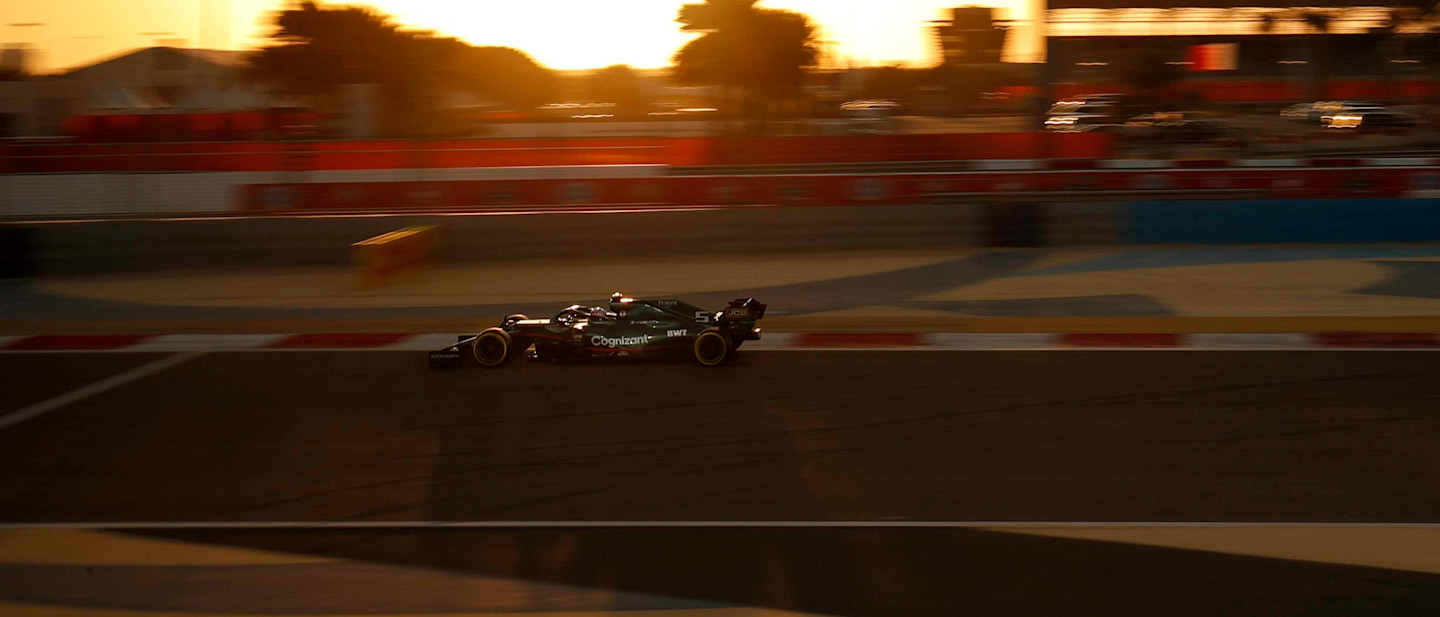 Sebastian Vettel in 2021 pre-season testing