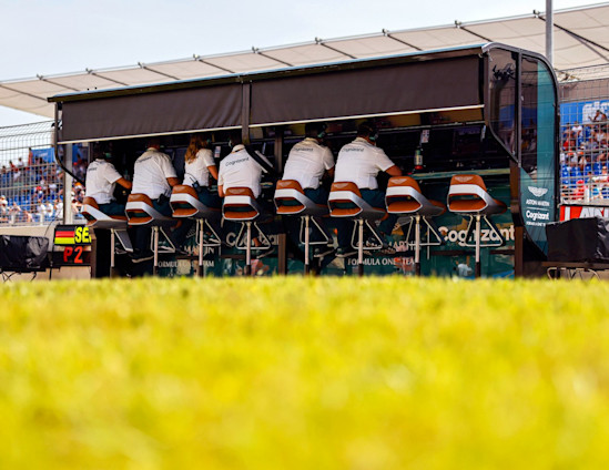 Aston Martin Cognizant Formula One™ Team pitwall