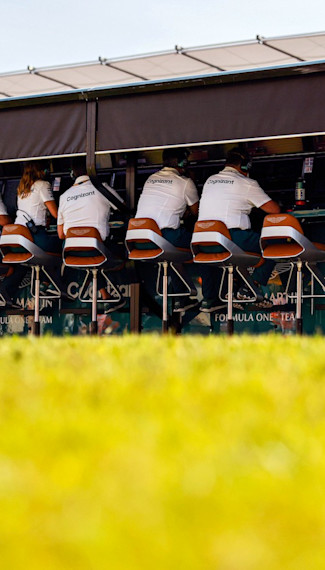 Aston Martin Cognizant Formula One™ Team pitwall