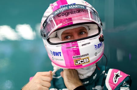 Sebastian gets ready for qualifying in Jeddah
