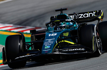 Lance navigates the Circuit de Barcelona-Catalunya