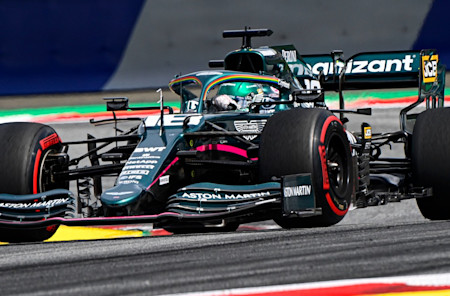 Lance battled for the points throughout the race