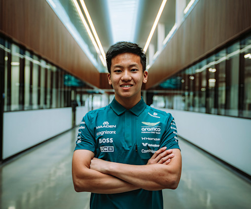 Zhenrui Chi joins the Aston Martin Aramco Driver Academy