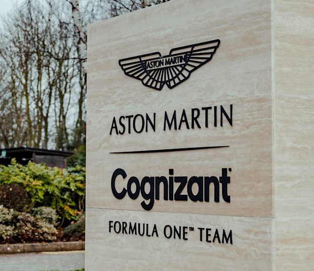 Aston Martin Cognizant Formula One™ Team sign