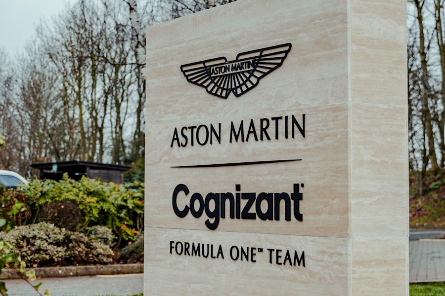 Aston Martin Cognizant Formula One™ Team sign