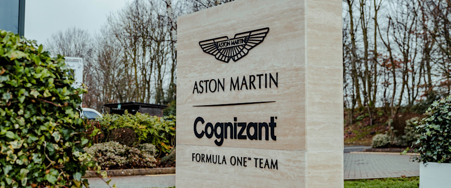 Aston Martin Cognizant Formula One™ Team sign