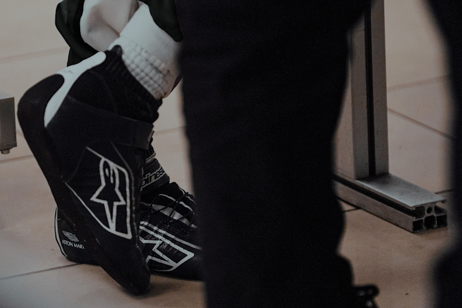 The Alpinestar boots of Sebastian Vettel
