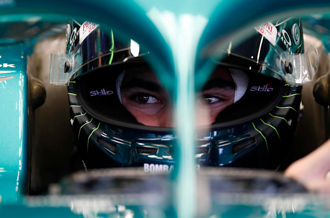 Lance gets ready to begin practice on Friday in Melbourne