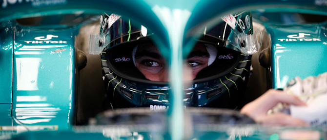 Lance gets ready to begin practice on Friday in Melbourne