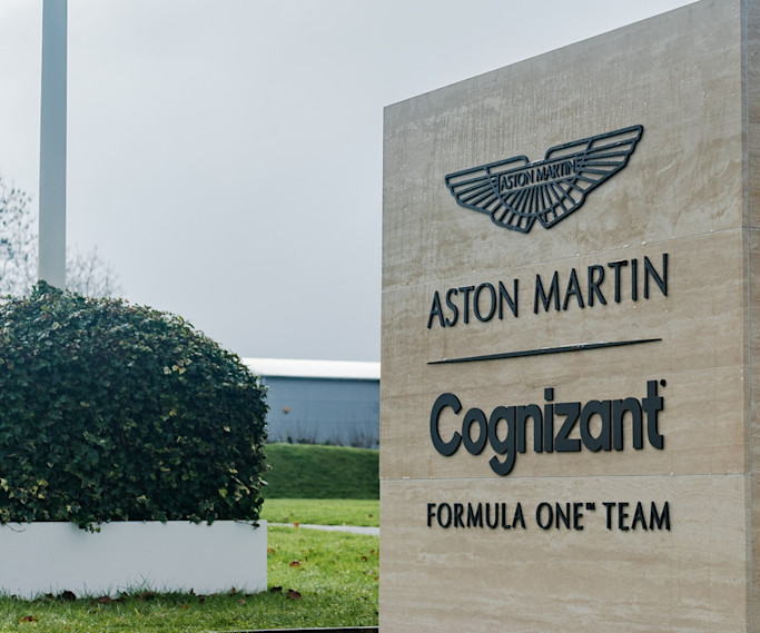 Aston Martin Cognizant Formula One™ Team sign