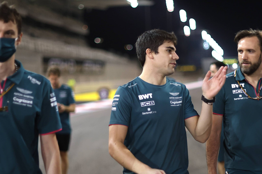 Surveying the changes to the Yas Marina Circuit: Lance and the team on the track walk