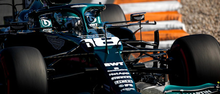 Lance explores the limits of Zandvoort during practice for the Dutch Grand Prix